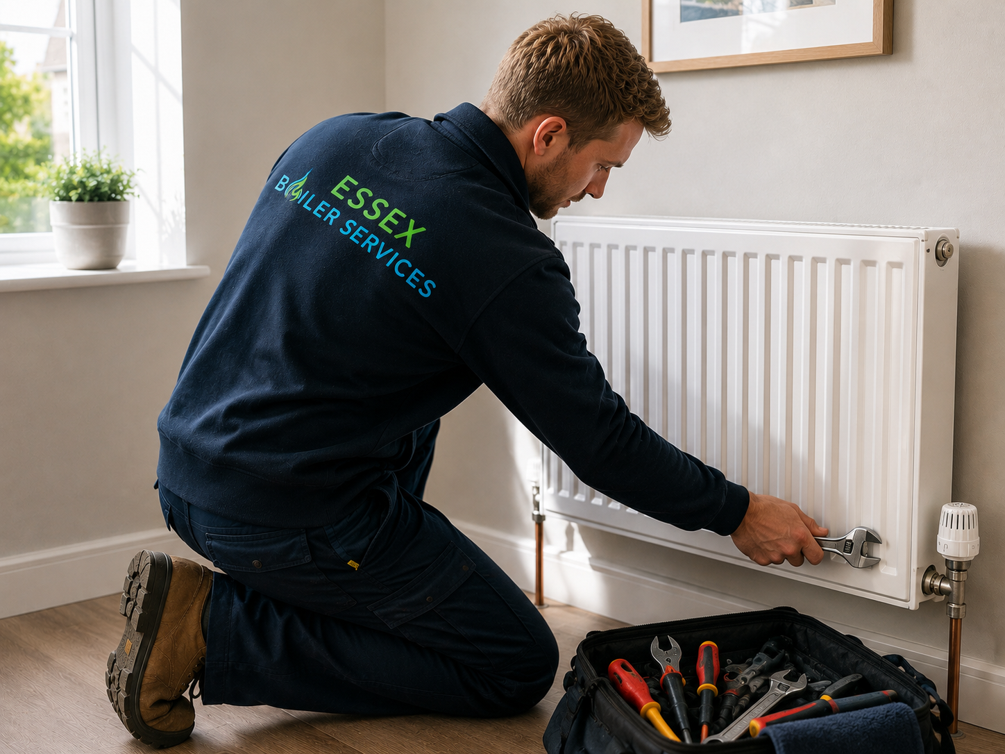 Radiator installation and central heating system upgrade by Gas Safe engineers in Essex and North London